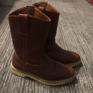 Brown leather Patron work boots